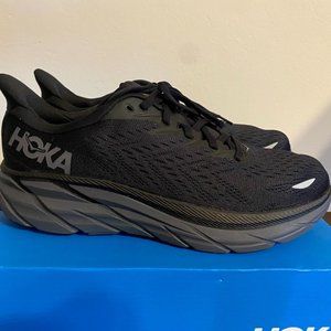 Hoka Clifton 8 Black/Black Men's Running Shoe